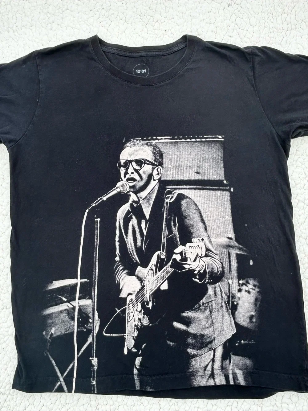 RARE Vintage Elvis Costello Band Tee David Corio Photo Series